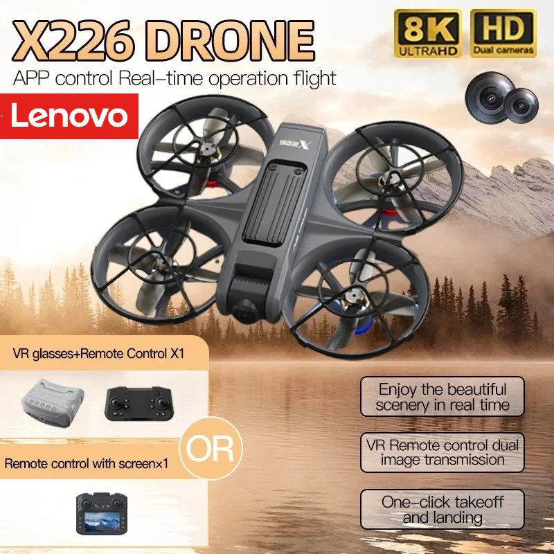 Drone Rc X226 - Dron Lenovo X226/X226VR 8K Profesional con