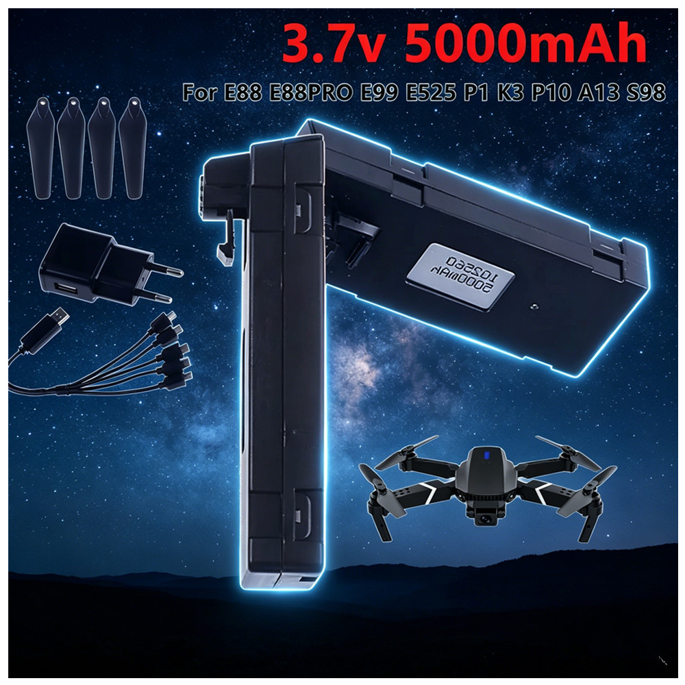 Drone Rc E99 K3 - Batería recargable de iones de litio
