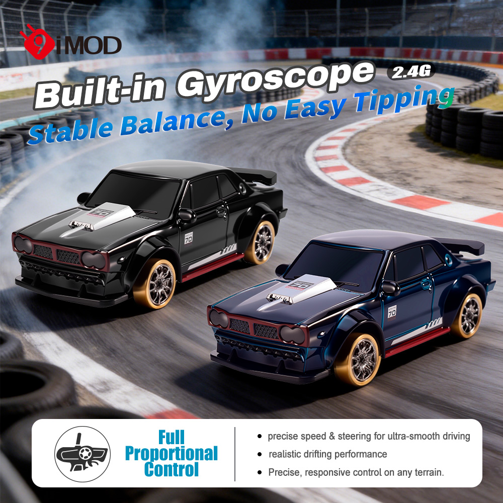 Drone Rc Bolide - 9IMOD Coche RC de Derrape 1/64