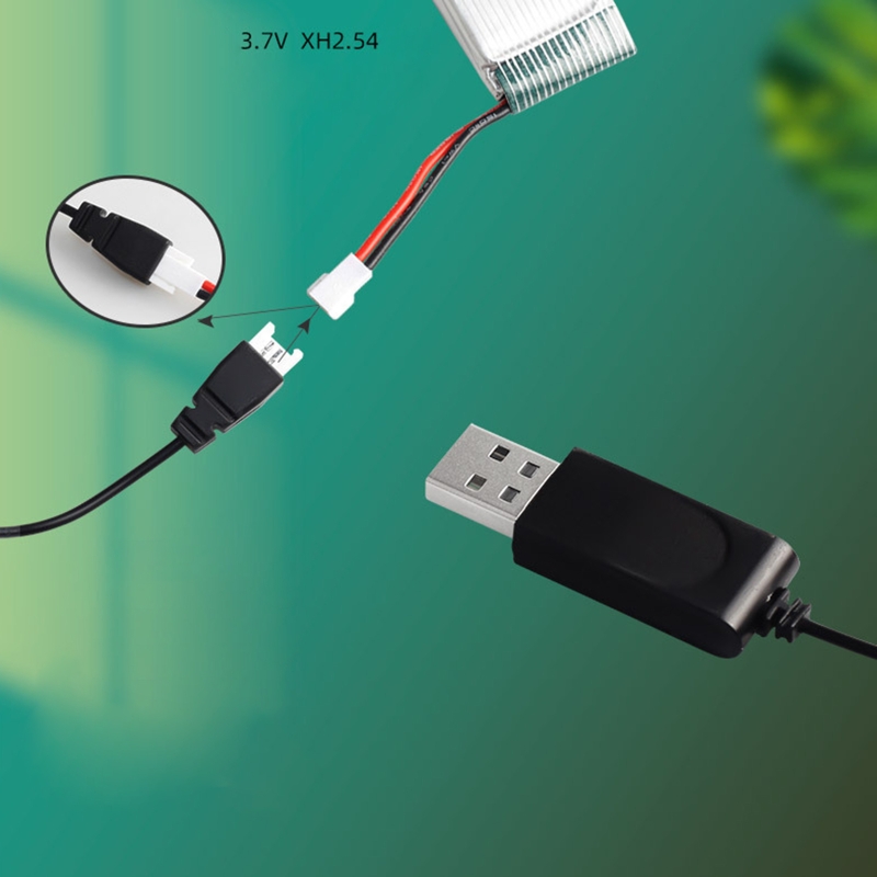 Drone Xh2 Rc - Y4QF-Cable cargador USB de batería LiPo