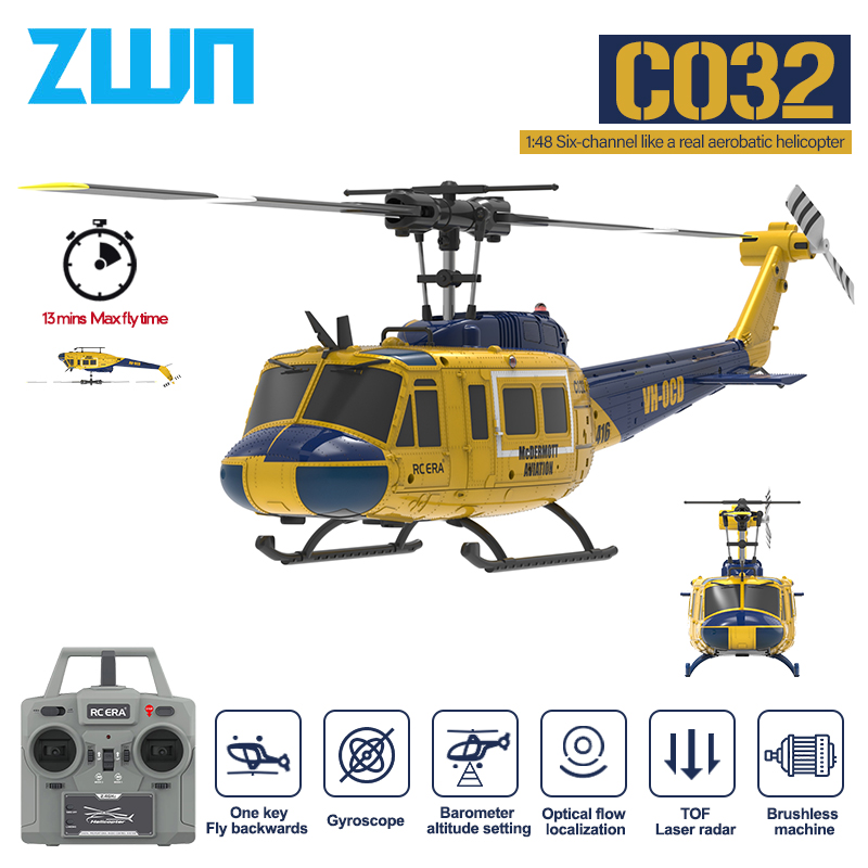 Drone Rc Bolide - C032 RC helicóptero 2,4G 6-Aixs giroscopio