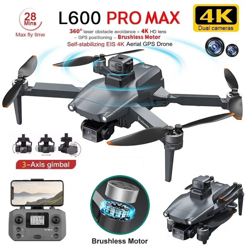 Drone Rc Fpv Pro - L600 PRO MAX GPS Drone profesional