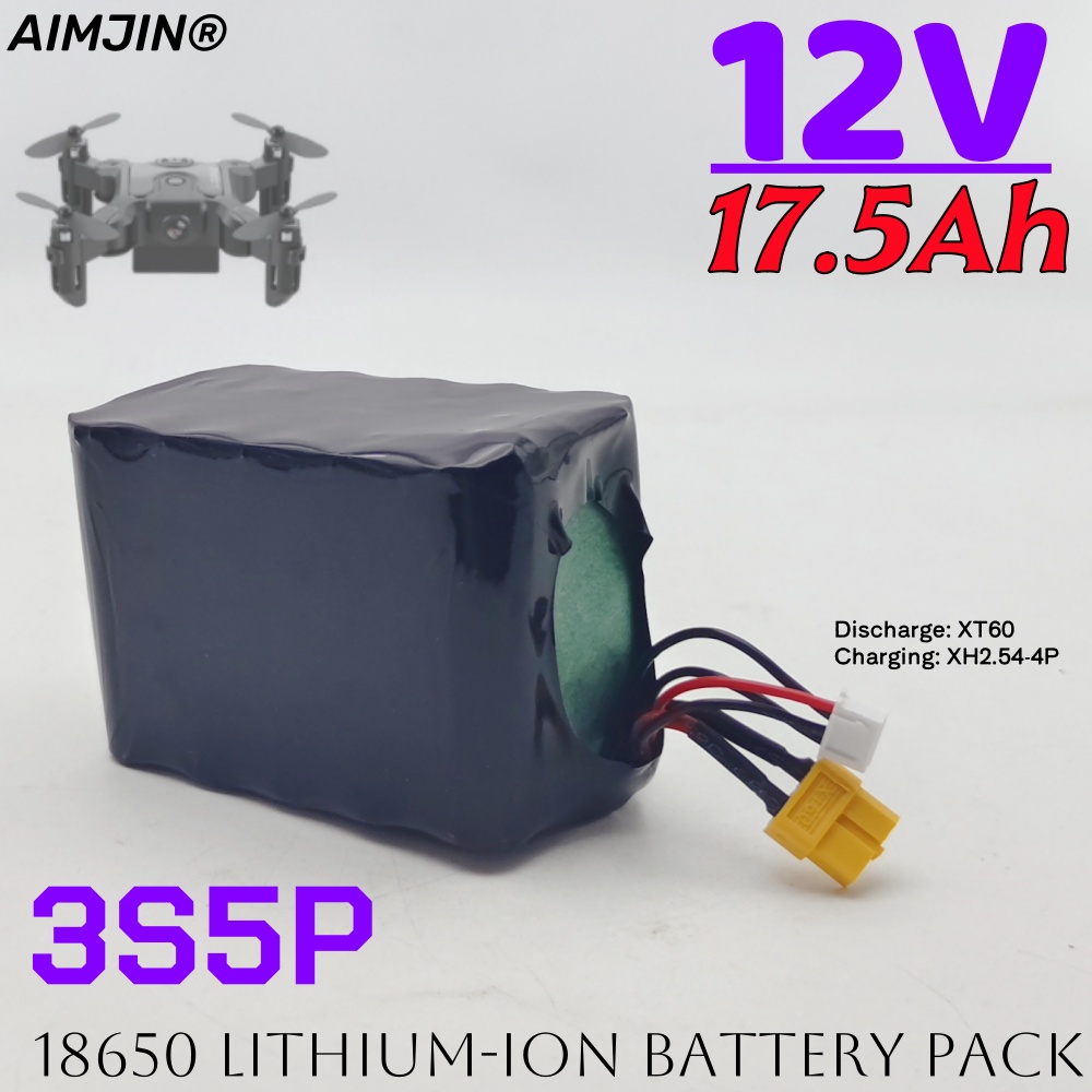 Drone Xh2 Rc - 12V 17.5Ah 18650 batería recargable de
