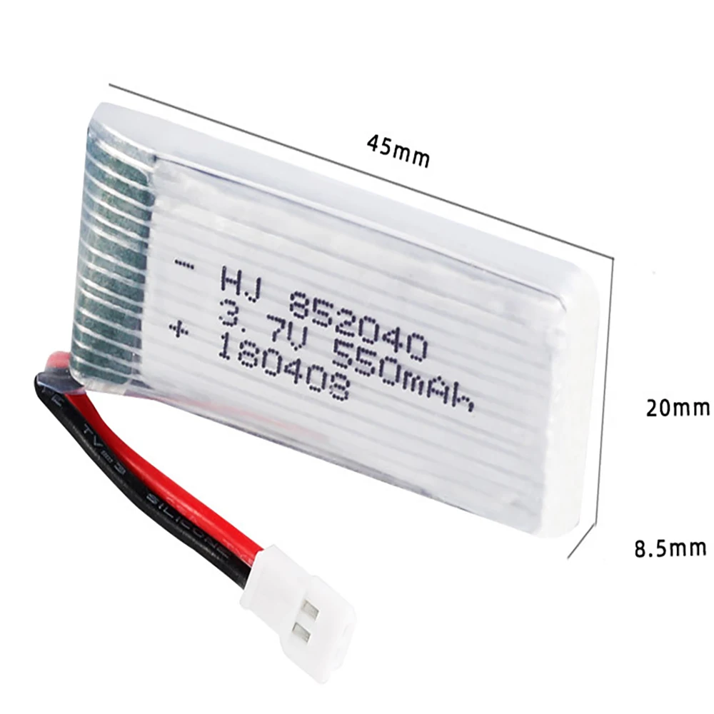 Batería Lipo de 3,7 V, 550mAh, - Drone Xh2 Rc reseña y precio