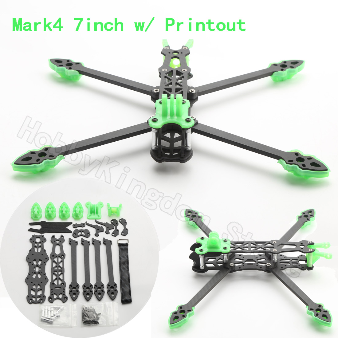 Marco de Dron FPV Mark4 de 7 p - Carbon Fiber Drone Arm reseña y precio
