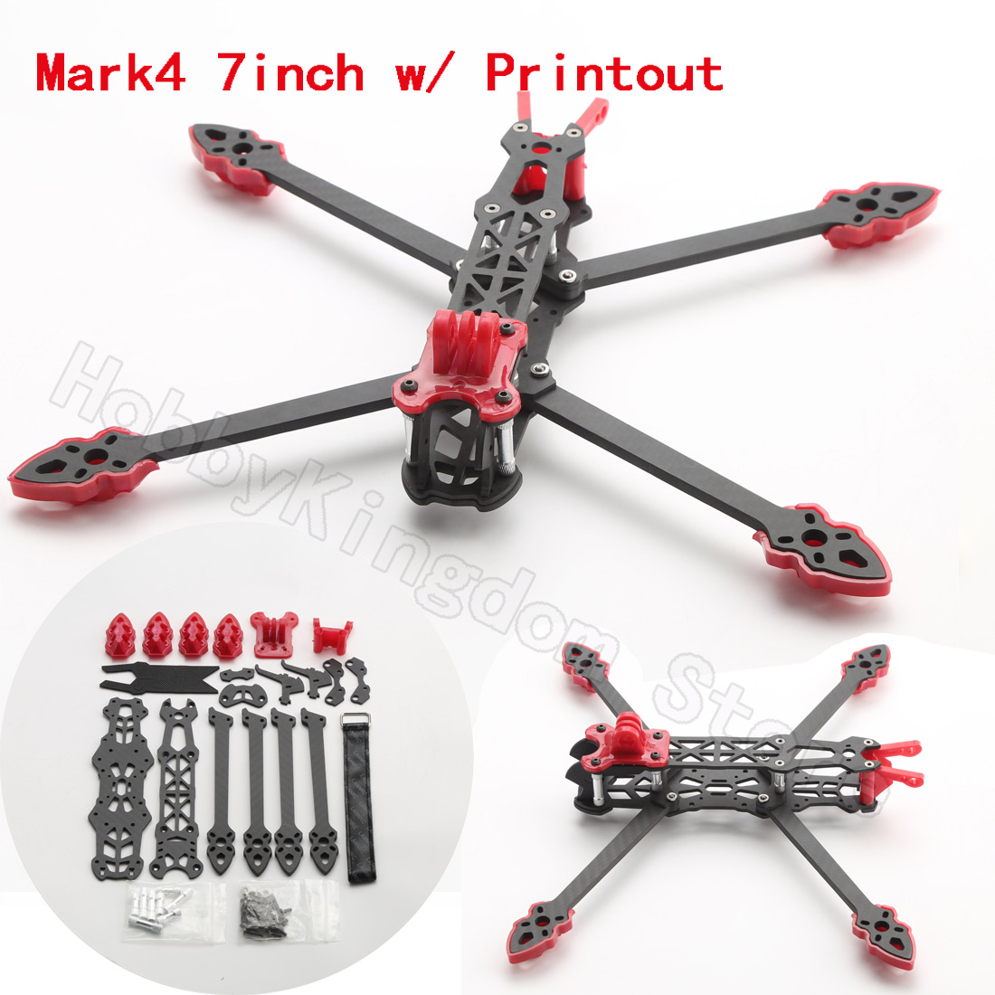 Marco de Dron FPV Mark4 de 7 p - Carbon Fiber Drone Arm reseña y precio