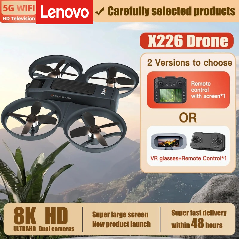 Dron Lenovo X226/VR RC 8K Prof - Drone Rc X226 reseña y precio