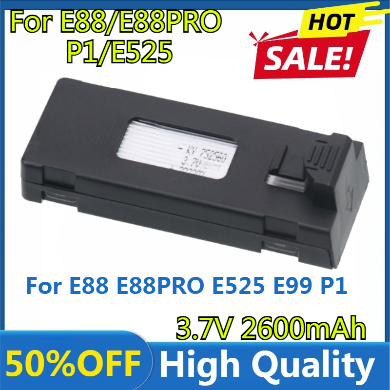 Batería E88 3,7 V 2600mAh bate - Drone Rc E99 K3 reseña y precio