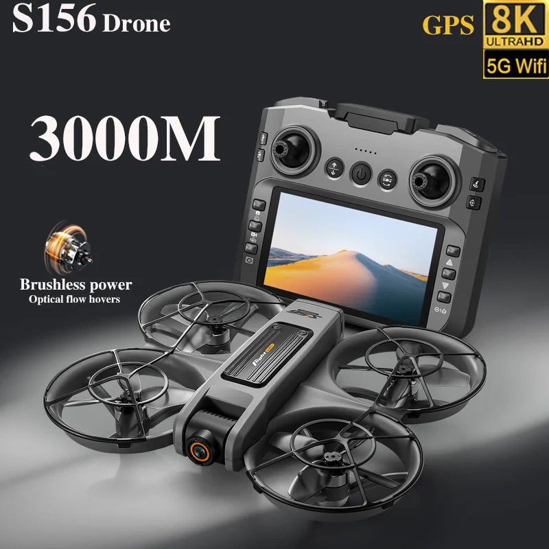Dron S156 con GPS, Cámara 8K,  - Drone Rc S156 reseña y precio