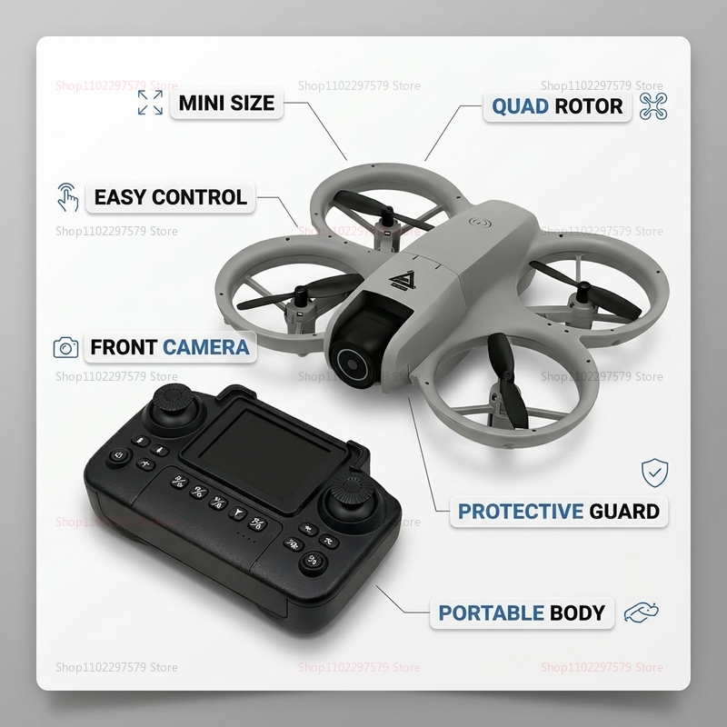 Mini Dron RC 2026 con Cámara H - Drone Rc Flight Controller reseña y precio
